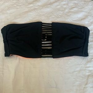 Xhilaration Black Bikini Cutout Bandeau